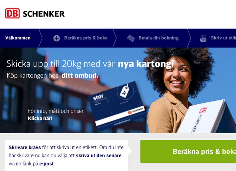 Skicka enkelt - DB Schenker